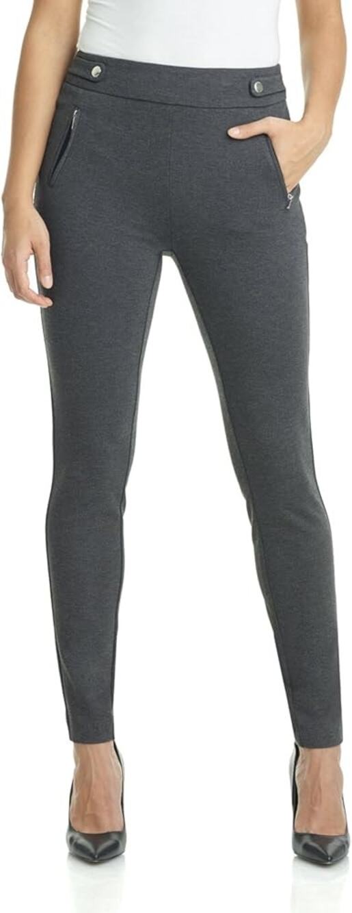 Rekucci Gray Slim Fit Skinny Leg Dress Pants Women's Size US 10